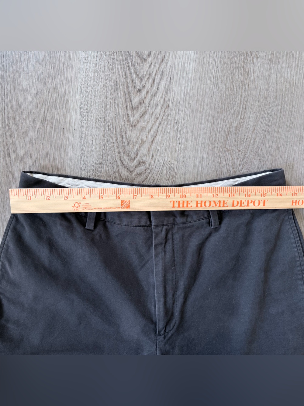 Banana Republic Gavin Chino Straight Fit Pants Mens 33x32 Sharp Grey Classic - Picture 7 of 9